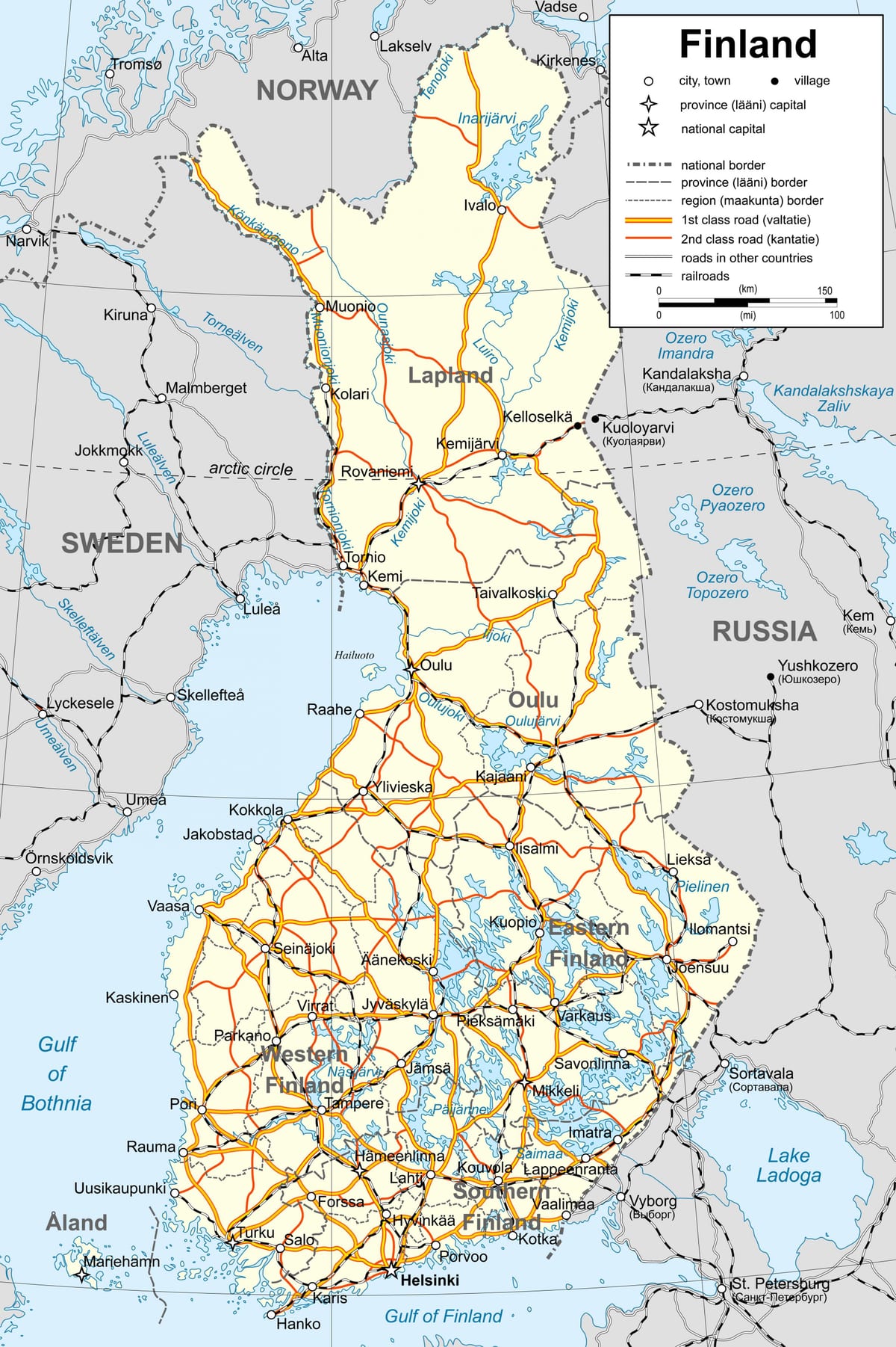 வரைபடம் பின்லாந்து அரசியல்