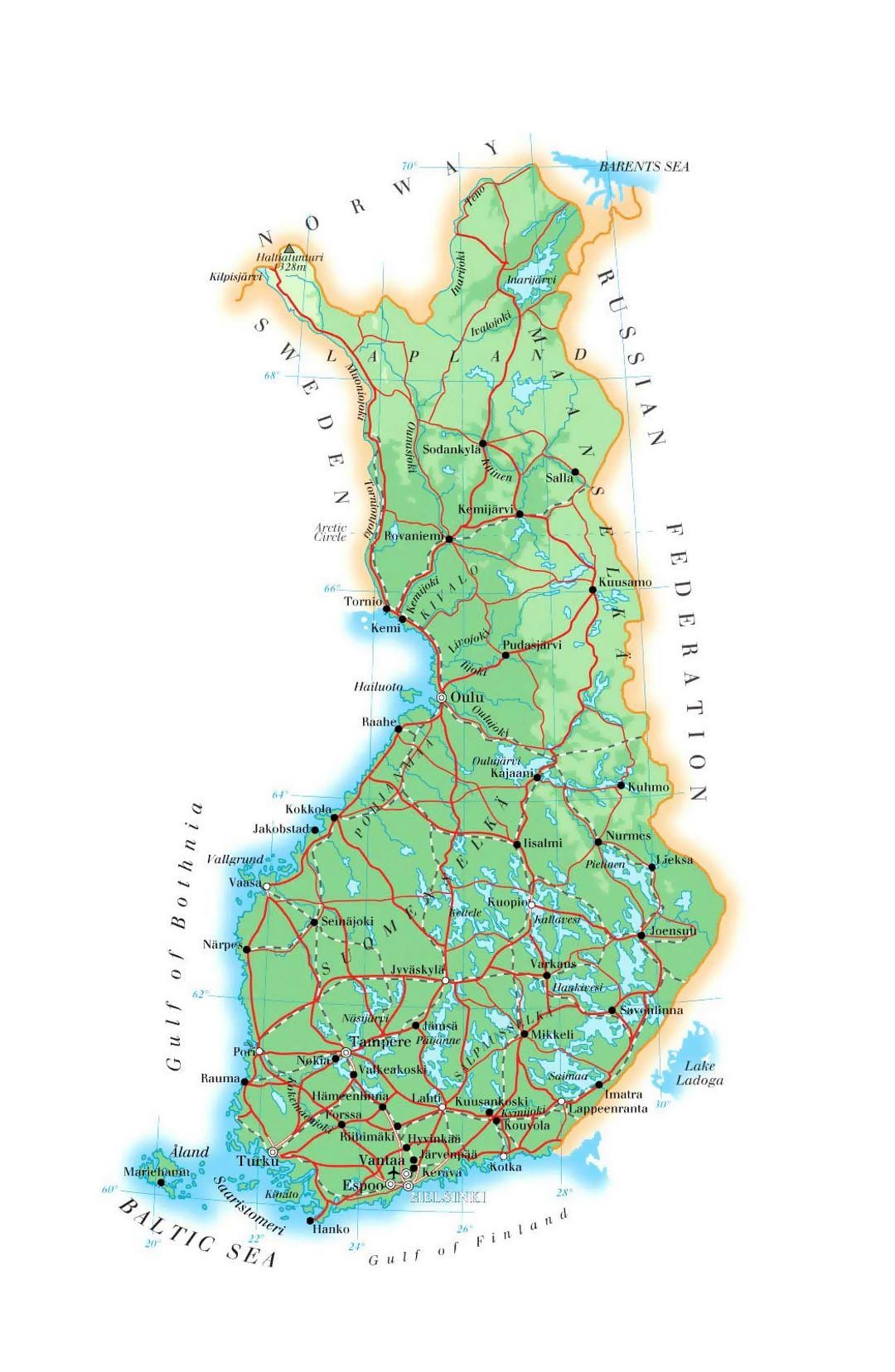 வரைபடம் பின்லாந்து கட்டடத்தின்