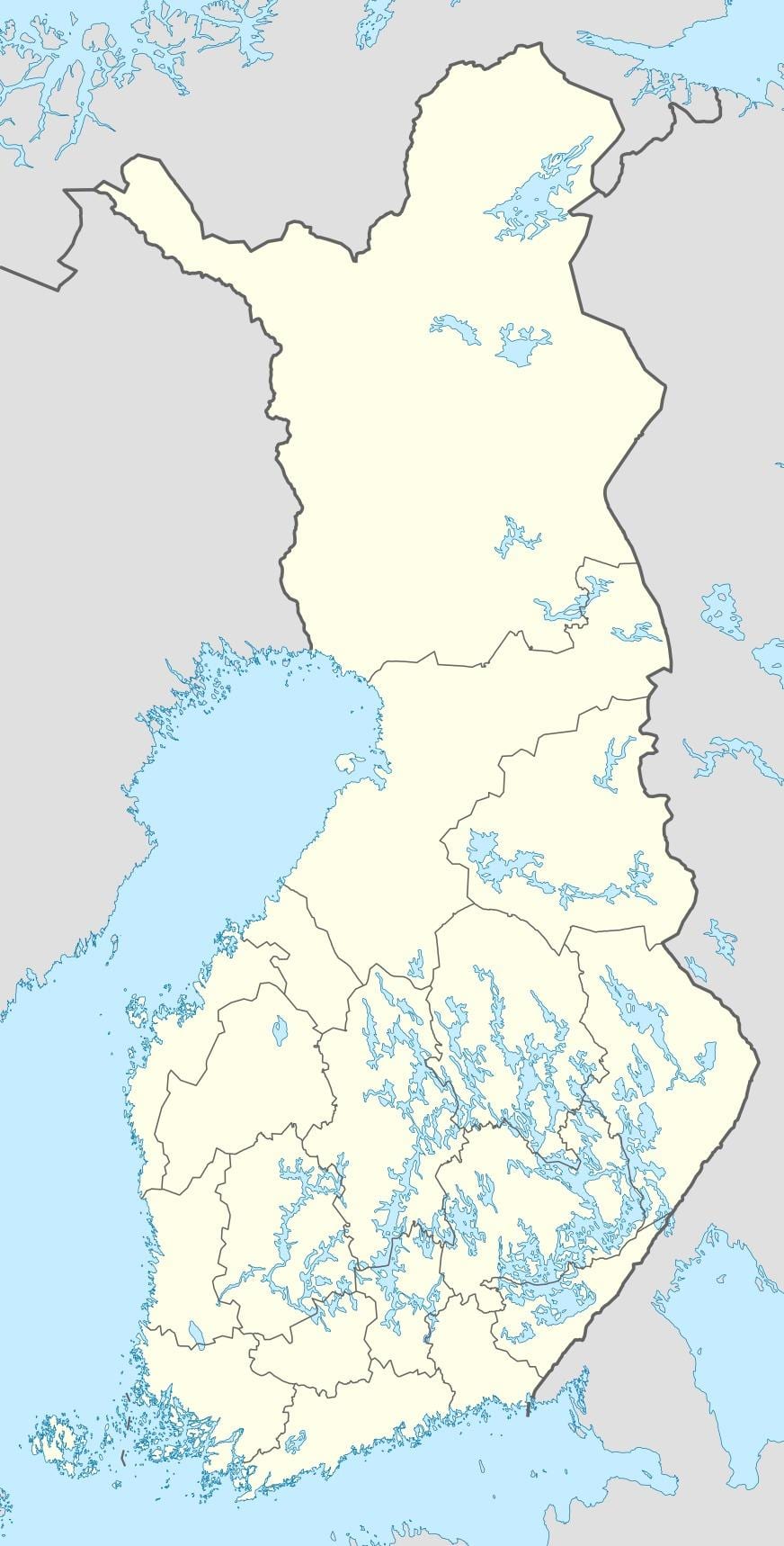 பின்லாந்து வரைபடம் இடம்