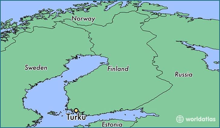 வரைபடம் turku, பின்லாந்து
