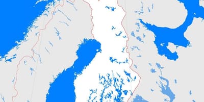 வரைபடம் பின்லாந்து அவுட்லைன்