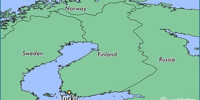 வரைபடம் turku, பின்லாந்து